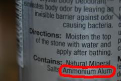 Contains: Natural Mineral Salts (Ammonium Alum)
